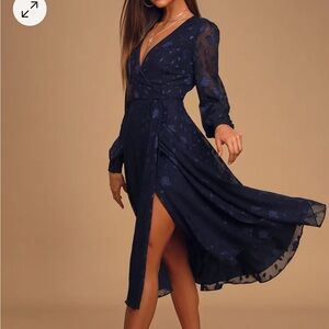 Lulus Floral Wrap Dress